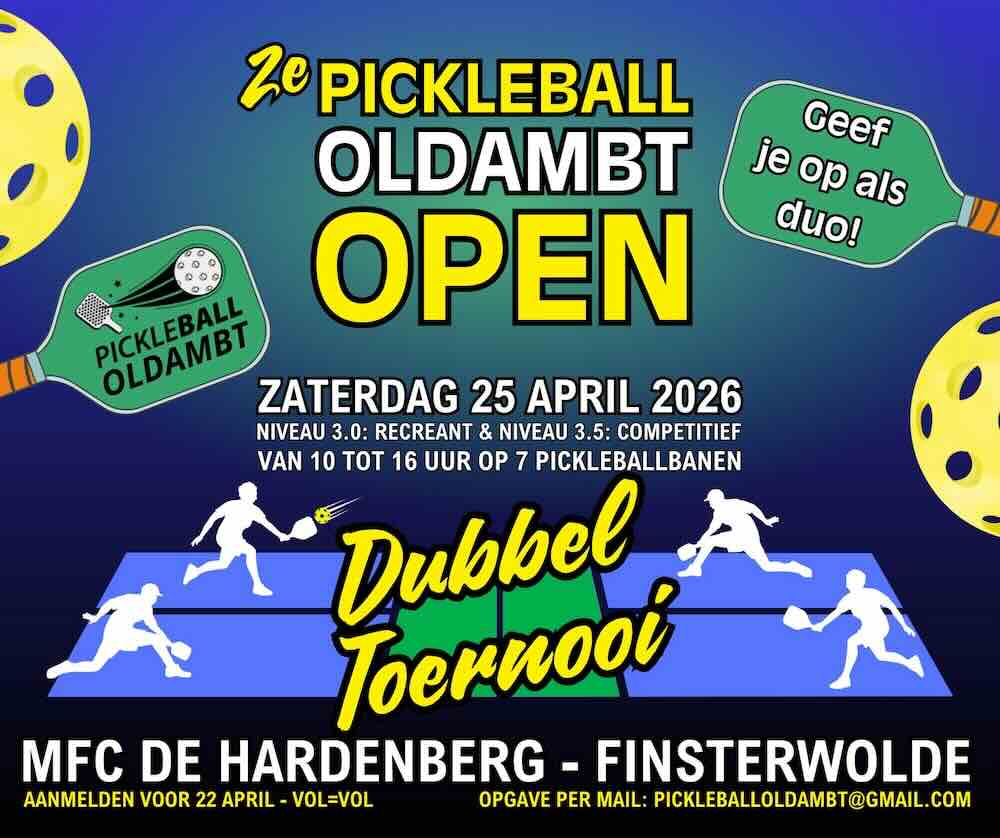 Pickleball Oldambt Open poster